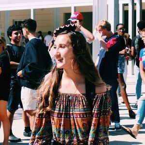 Off the shoulder crop top